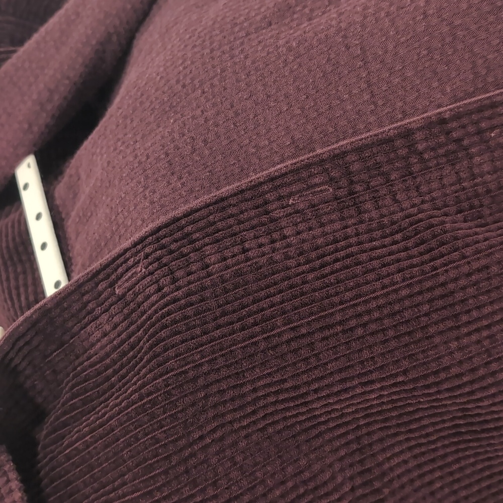 L.L. Bean Women's Courduroy Button Down Shirt Burgundy Purple Size Large - Picture 10 of 11
